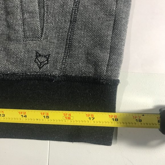 Prince & Fox Women's Medium Grey Black Zip Up Sweatshirt Hoodie - Picture 15 of 16